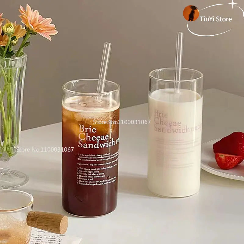 Glass Tumbler Beverage Mug