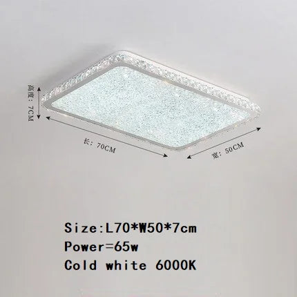 DecorBites™ Crystal Round Ceiling Lamp: Nordic Light Luxury LED Home Lighting for Bedroom and Living Room