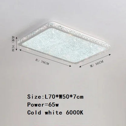 DecorBites™ Crystal Round Ceiling Lamp: Nordic Light Luxury LED Home Lighting for Bedroom and Living Room