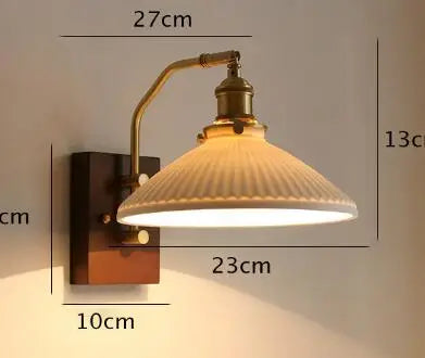 DecorBites™ Ceramic Wall Lamp with Knob Switch - Home Lighting