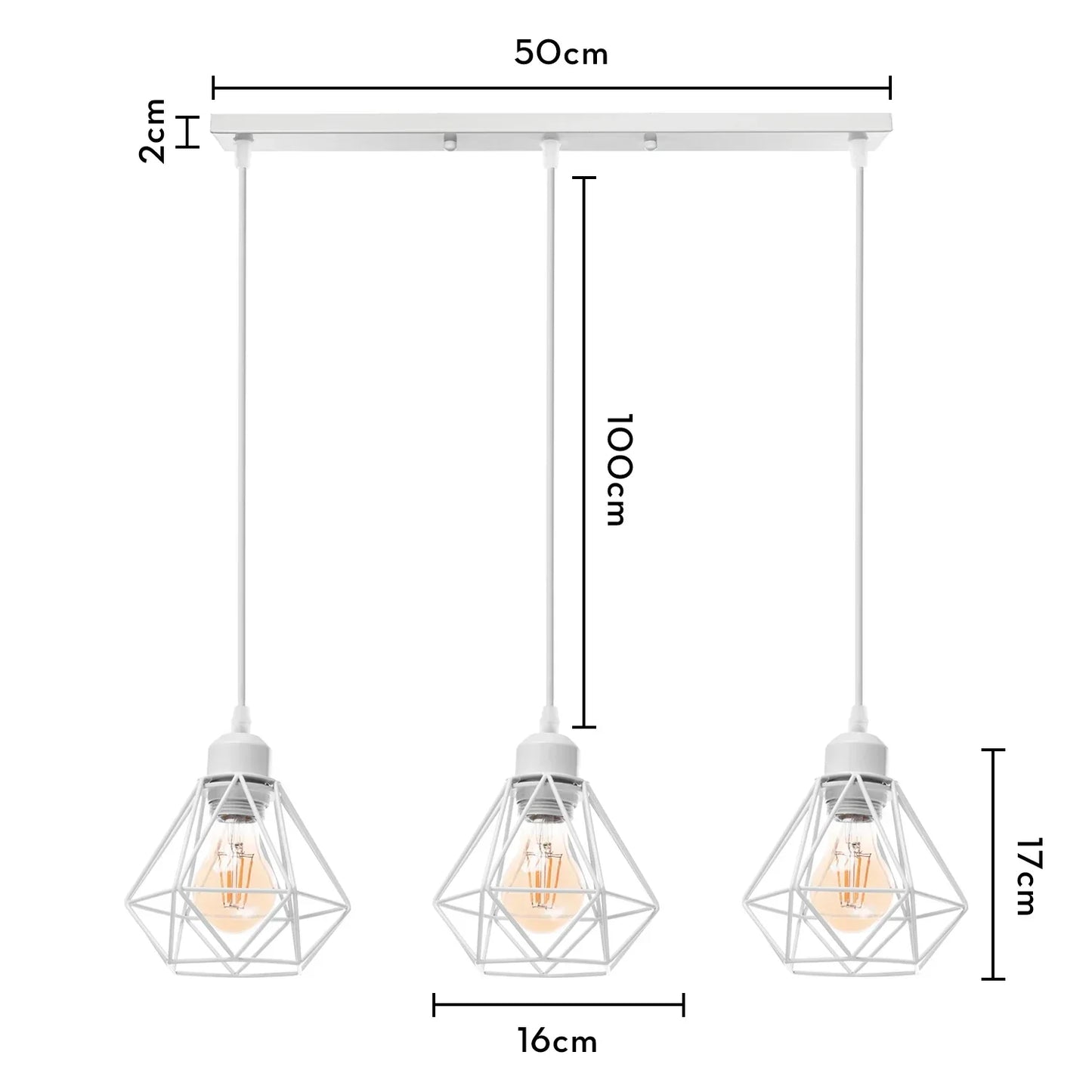 DecorBites™ Industrial Wood Pendant Chandelier for Dinning Living Room Kitchen LED Fixture
