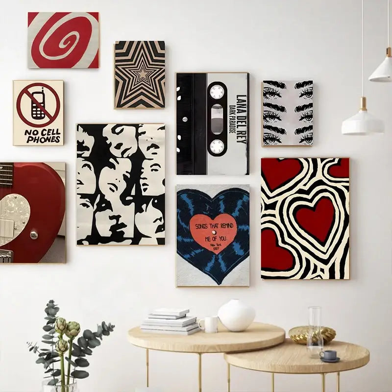 DecorBites™ Y2K Rock Style Canvas Posters for Retro Chic