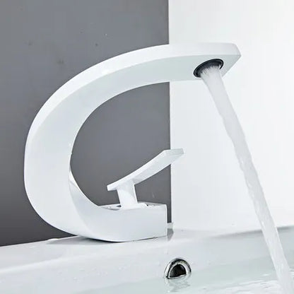 DecorBites™ Gold Bathroom Faucet | Deck Mounted Sink Tap | Hot and Cold Basin Mixer