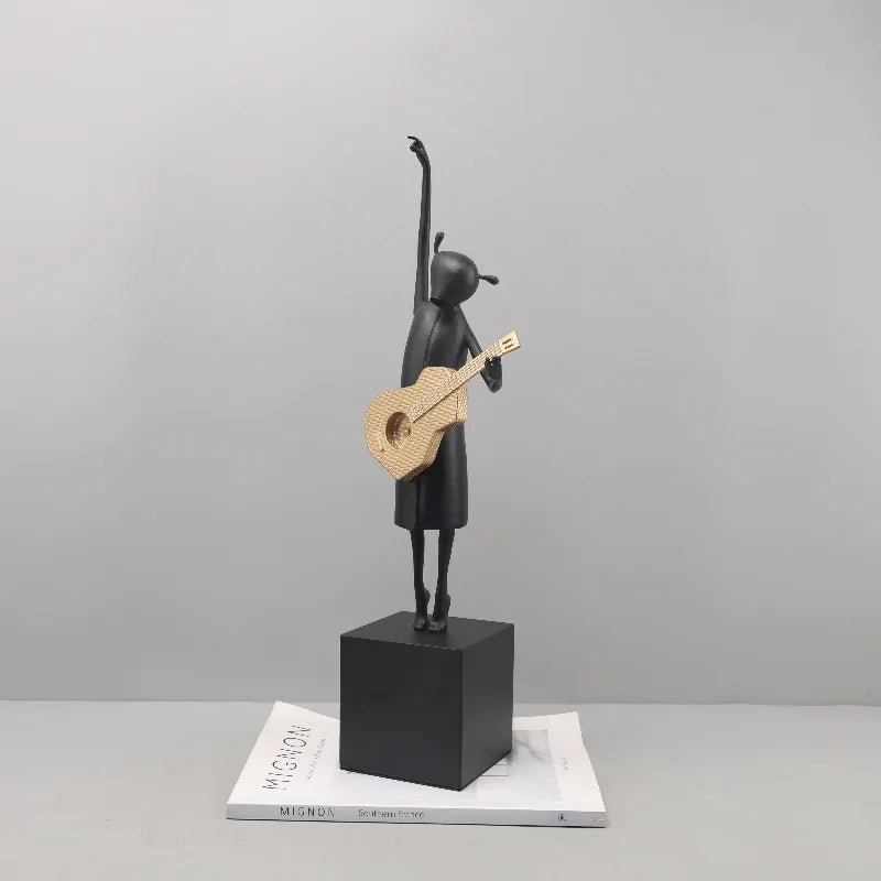 DecorBites™ Guitarist Resin Figure Sculptures Home Decoration Figurines