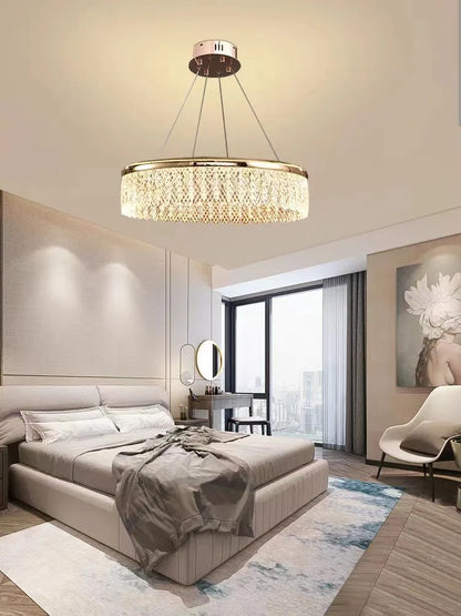 DecorBites™ Crystal Chandelier Luxury LED Lighting for Living Dining Kitchen Bedroom