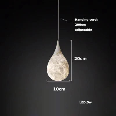 ديكوربايتس™ مصابيح LED بتصميم معلق من المرمر لغرفة المعيشة
