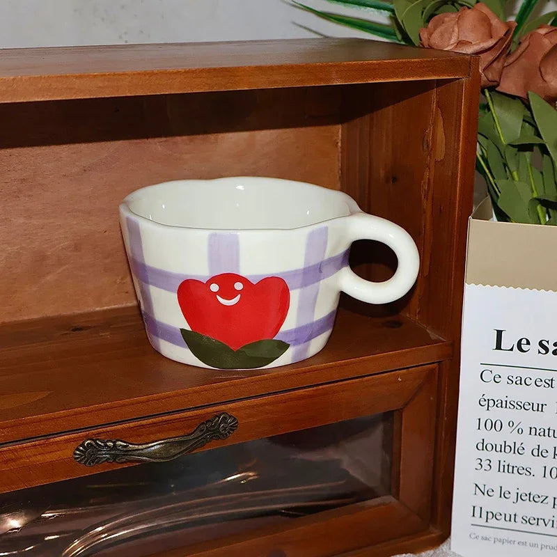 DecorBites™ Cartoon Pattern Ceramic Coffee Mug Creative Cup Tea Teacup Juice Container