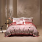 Decobites Vintage Luxury Jacquard Egyptian Cotton Bedding Set with Duvet, Sheet and Pillowcase