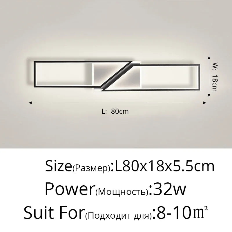 DecorBites™ LED Ceiling Light: Modern Fixture for Living Room, Kitchen & Hallway Lighting