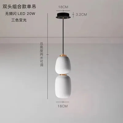 DecorBites™ Glass Ball Pendant Light: Modern Milky White LED Hanging Lamp for Dining Table