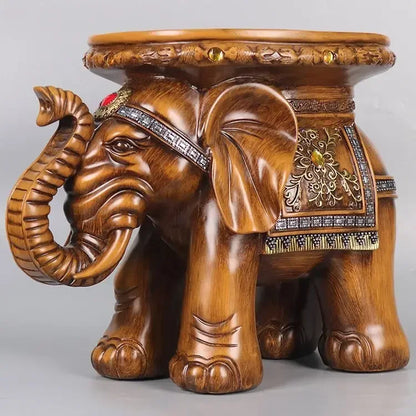 DecorBites™ Elephant Wealth Attracting Ornaments Stool