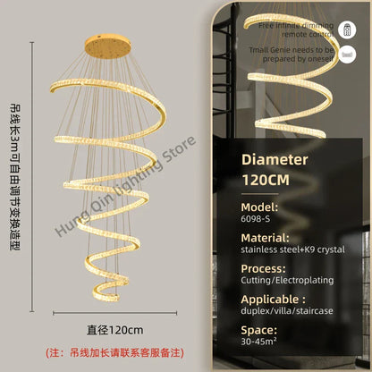 DecorBites™ Crystal Pendant Chandelier for Living & Dining Room Lighting