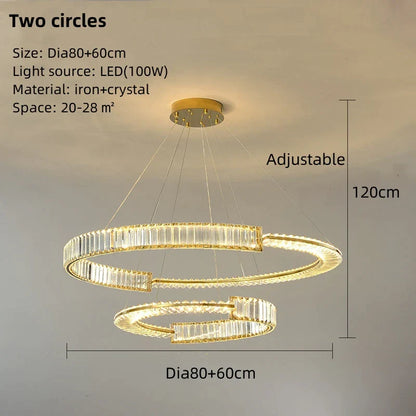 Lámpara colgante LED de cristal DecorBites™ para decoración del hogar y hostelería