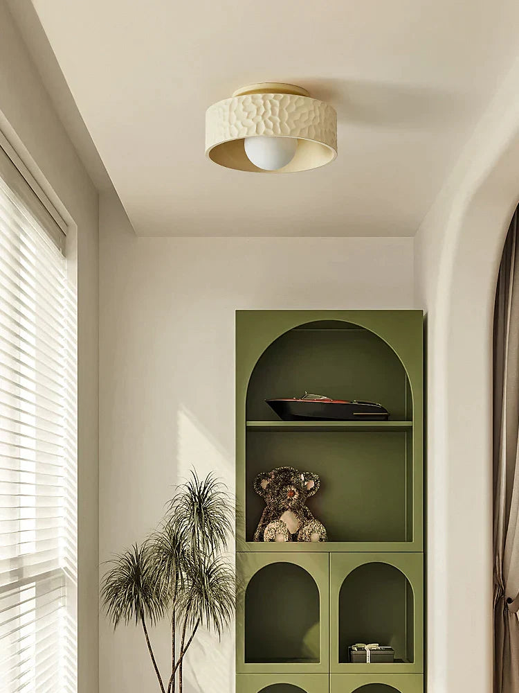 Lámpara de techo DecorBites™ French Minimalist Cream para espacios elegantes