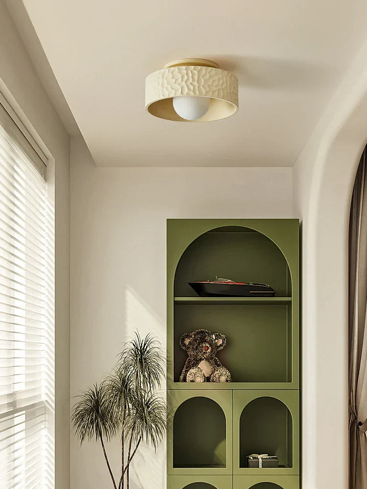 Lámpara de techo LED color crema DecorBites™ para sala de estar, dormitorio y pasillo