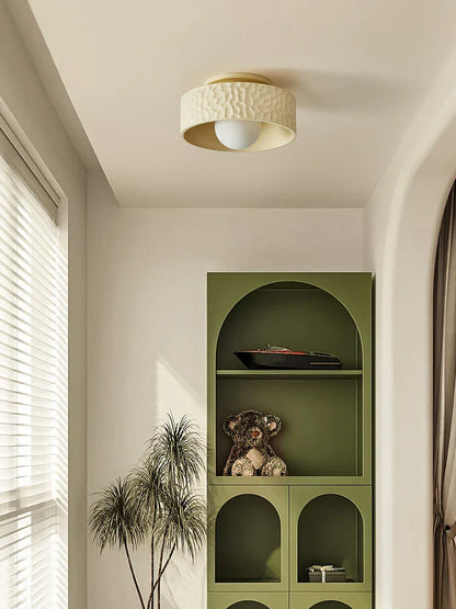 Lámpara de techo LED color crema DecorBites™ para sala de estar, dormitorio y pasillo