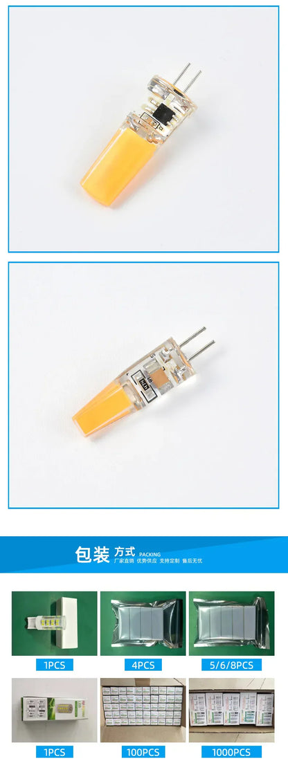 مصباح ديكوربايتس™ G9 LED زجاجي 6 وات - 15 وات 220 فولت COB للإضاءة ذات الطاقة الثابتة