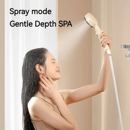 DecorBites™ Black Gas Rain Mist Shower Head for High Water Pressure and Polished Look