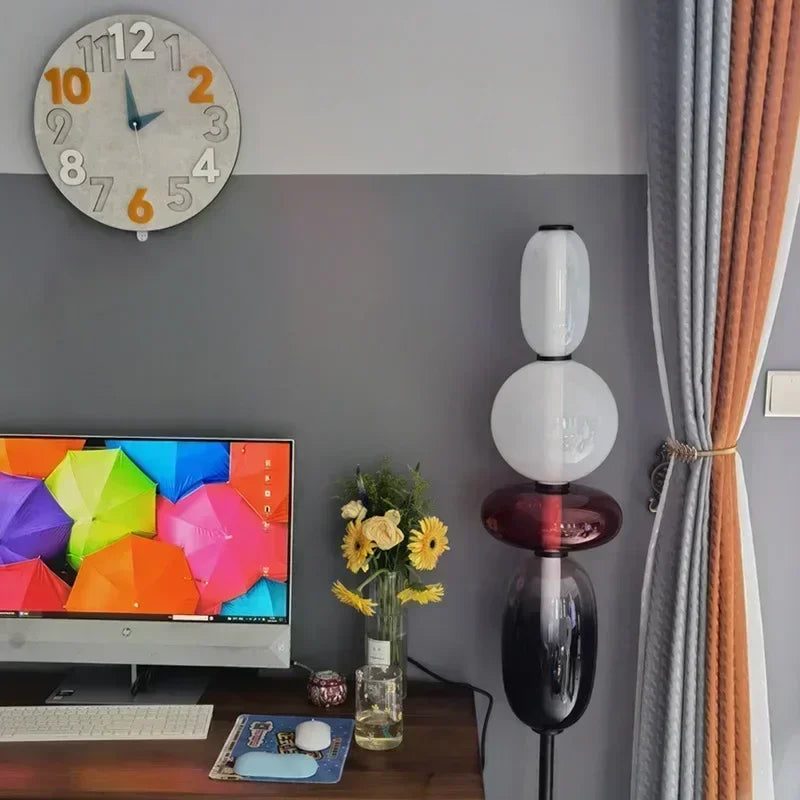 DecorBites™ Glass Floor Lamp LED Table Light - Italian Design High Quality