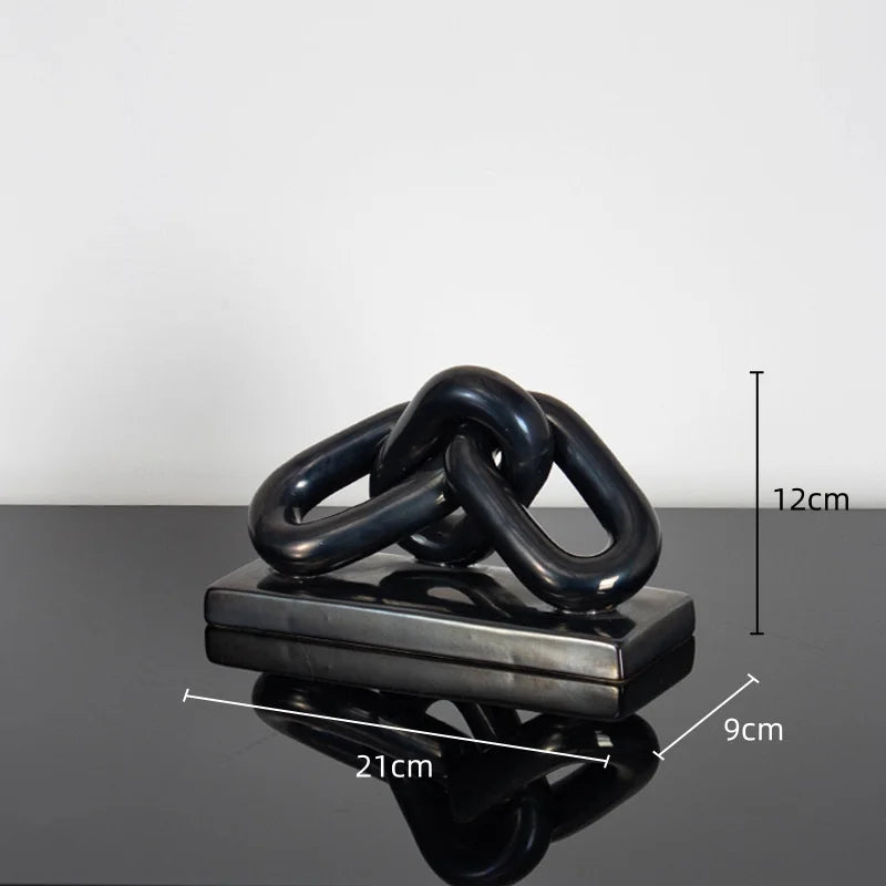 DecorBites™ Golden Chain Skeleton Lock Home Decoration Figurine