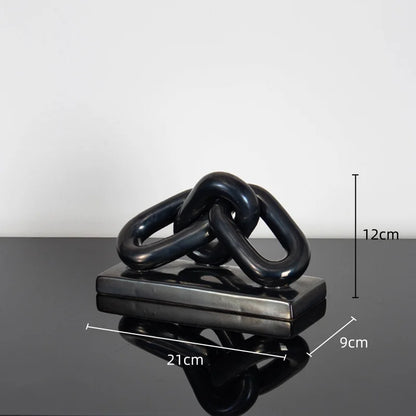 DecorBites™ Golden Chain Skeleton Lock Home Decoration Figurine