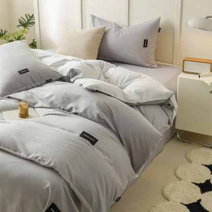 DecorBites™ Cotton Bedding Set Super Soft Comforter All Season Home Textile