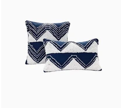 غطاء وسادة ديكوربايتس™ بتصميم هندسي مزخرف بشراشيب، 30×50 سم