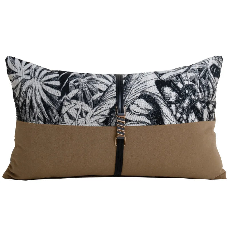 DecorBites™ Black & White Light Luxury Designer Pillow Cover - Living Room & Hotel Sofa Décor