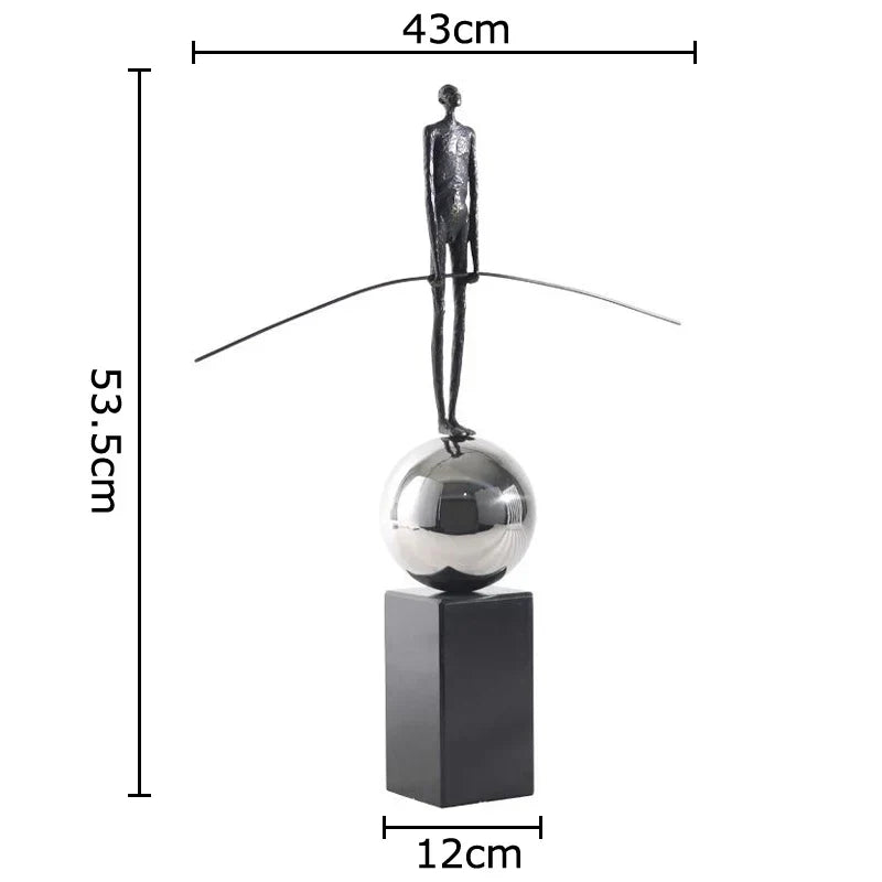 DecorBites™ Abstract Character Marble Sculpture Room Decor