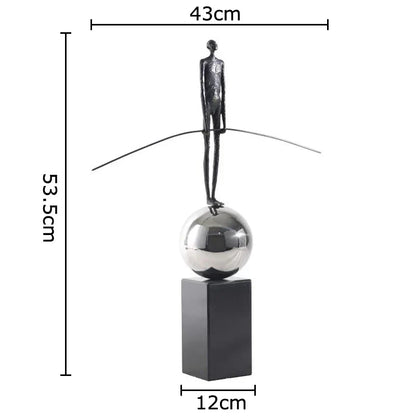 DecorBites™ Abstract Character Marble Sculpture Room Decor