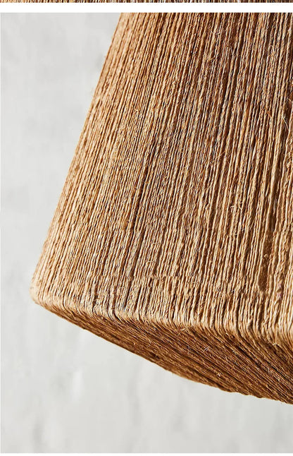 DecorBites™ Bohemian Rattan Chandelier: Retro Country Style Pendant Lamps