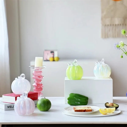 DecorBites™ Gradient Glass Pumpkin Decorative Figurine for Home Decoration