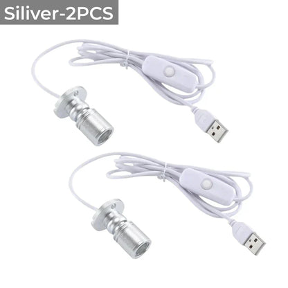 DecorBites™ LED Spotlight 1W/3W DC5V Cabinet Shelf Showcase Ceiling Lights Switch