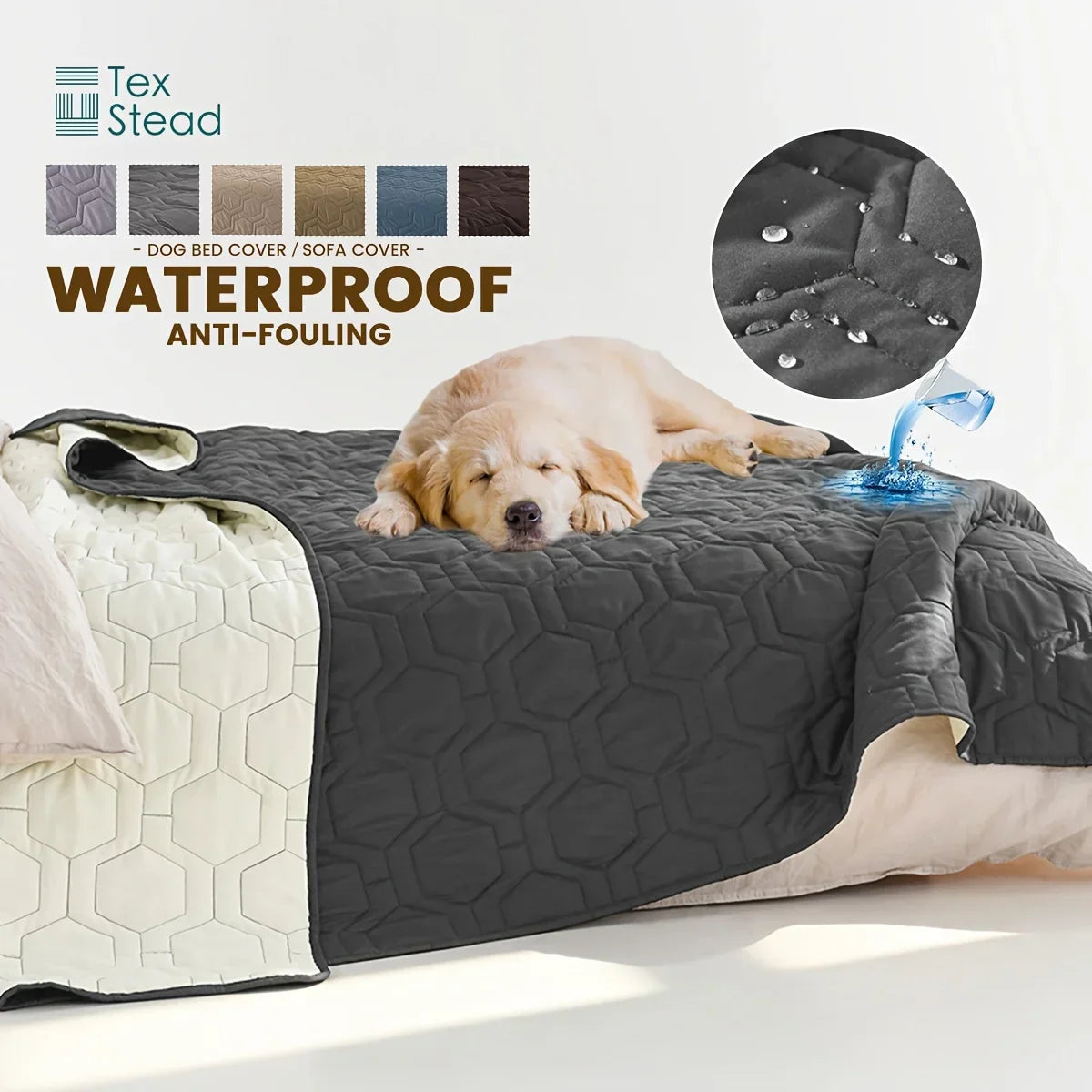 Decobites Pet Blanket Sofa Bed Cover & Mat for Cats Dogs - Waterproof Furniture Protector