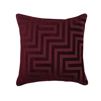 غطاء وسادة فاخر مزدوج الجوانب بتصميم هندسي من ديكوربايتس™