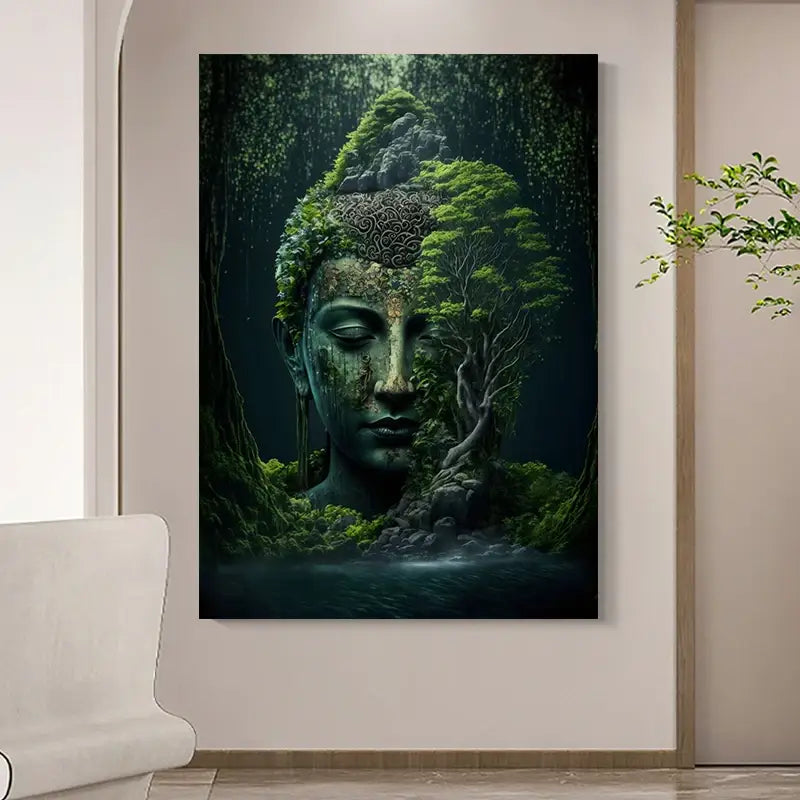 Decorbites™ Vintage Buddha-Leinwanddruck für die Wohnraumausstattung