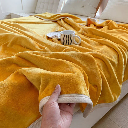 DecorBites™ Coral Velvet Summer Blanket: Extra Soft, Skin-friendly, Machine Washable