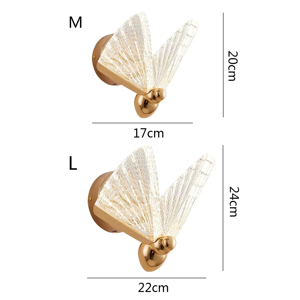 Lámpara de Pared Mariposa LED Decorbites™: Iluminación Moderna Nórdica para Interiores en Sala de Estar, Escalera y Dormitorio del Hogar