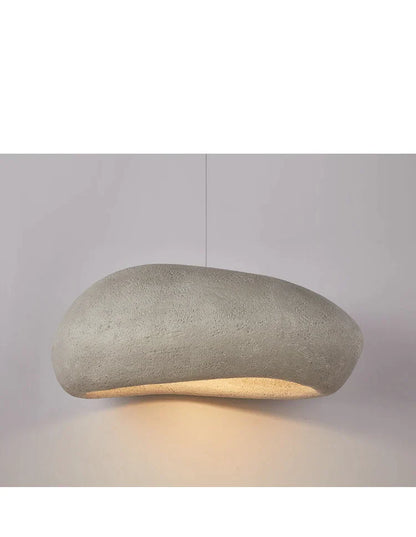 DecorBites™ Handmade Polystyrene Indoor Pendant Lamp - Dinning Island Coffee Shop Bar Rock Wabi Sabi