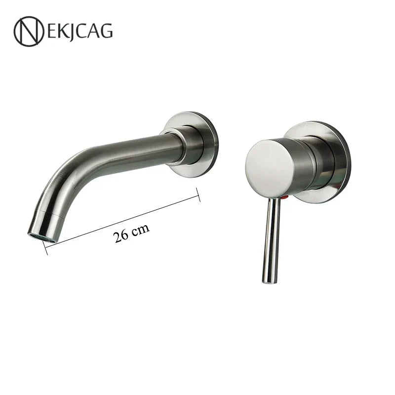 Grifo de la Cuenca de Oro Decorbites™: Asa Única, Agua Caliente y Fría, Acabado en Negro Mate