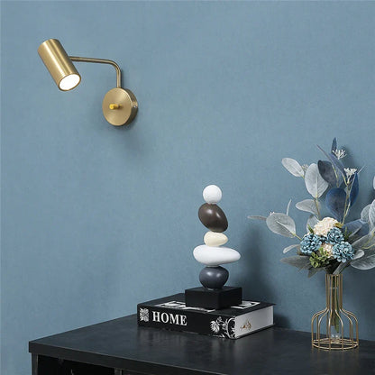 DecorBites™ LED Rotatable Wall Lamps Black Gold White Sconce