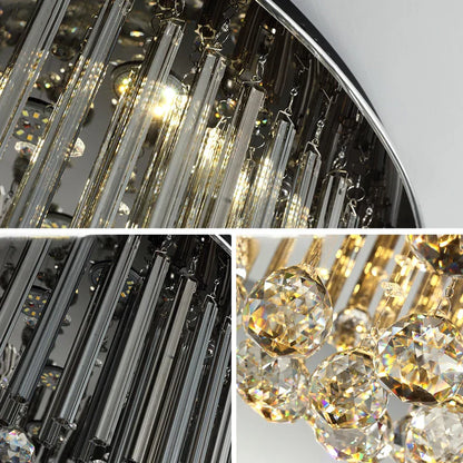 DecorBites™ Crystal Ceiling Lamp: Modern Luxury Lighting for Living Room, Bedroom & Home