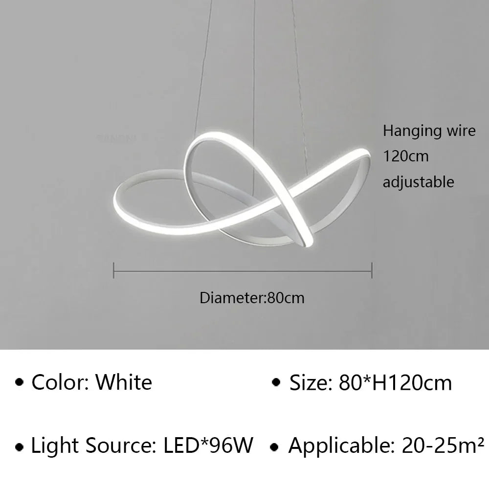DecorBites™ LED Pendant Light Modern Luster for Living Dining Hall Bedroom Hotel Decor