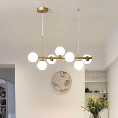 DecorBites™ 9-Light Black LED Pendant Chandelier for Modern Living Spaces