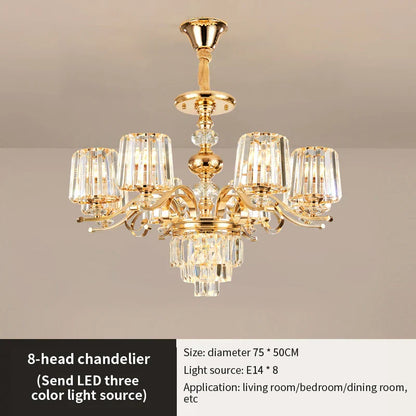 DecorBites™ Elegant Crystal Chandelier for Living and Dining Room Lighting