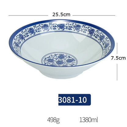 DecorBites™ Blue and White Imitation Porcelain Dinner Set