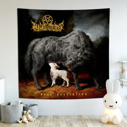 Decobites Thy Art Is Murder Band Flag Tapestry | Death Metal Music Decor