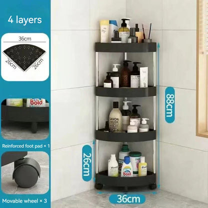 Estantería rodante de 5 niveles DecorBites™ para organizar la cocina y el baño