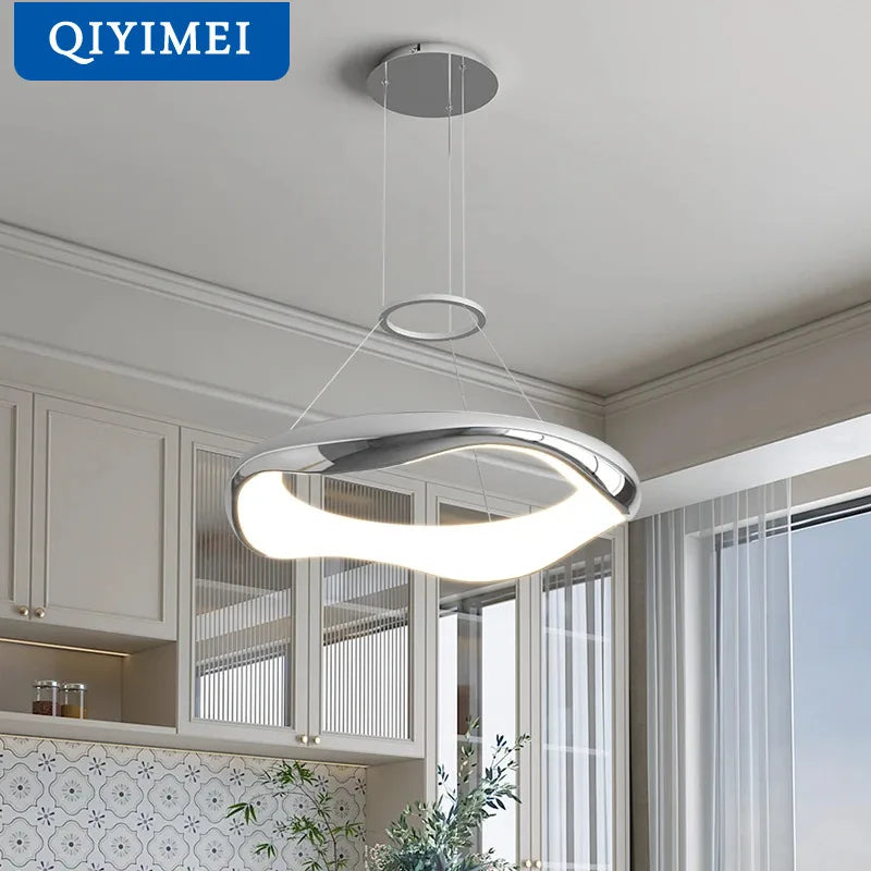 DecorBites™ Black Chrome Pendant Lamp for Dining Room Kitchen Indoor Lighting