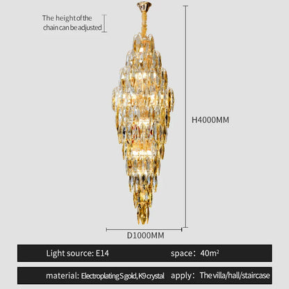 DecorBites™ Crystal Chandelier for Luxe Modern European Villa Decor